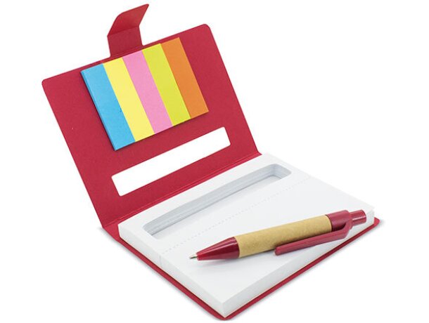 Libreta reciclada stily natural rojo