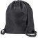 Mochila saco con cintas ajustables Negro