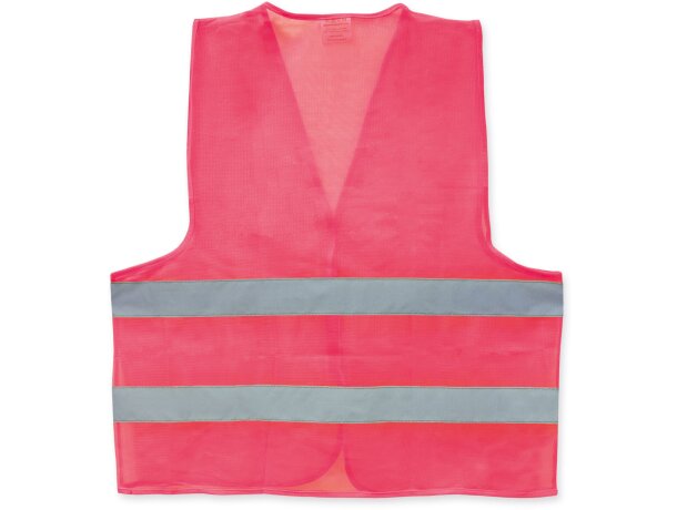 Chaleco de poliester de alta visibilidad fucsia