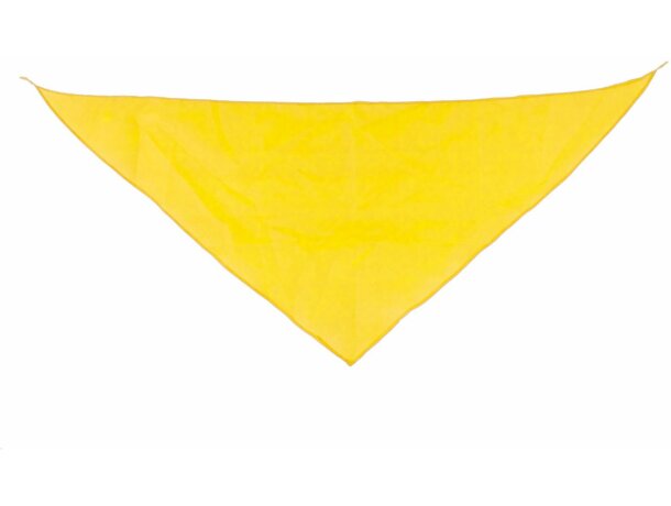 Pañoleta triangular personalizada amarilla Pañoleta triangular personalizada amarilla