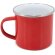 Mug Charles metal 380ml con opción de sublimación Rojo