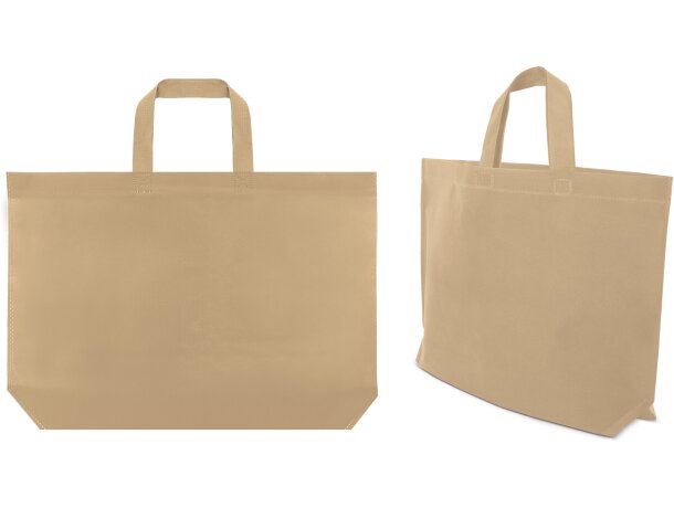 Bolsa non woven Damasco gran capacidad personalizable Negro detalle 4