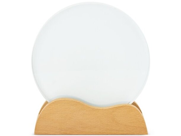 Trofeo Marsik madera y cristal con sublimación 18x20 cm detalle 3