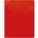 Libreta Livorno A4 con planning semanal y tapa de cartón resistente Rojo