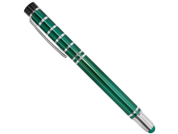 Bolígrafo de metal con lápiz táctil pierre deline verde