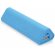 bateria externa triangular con logo azul
