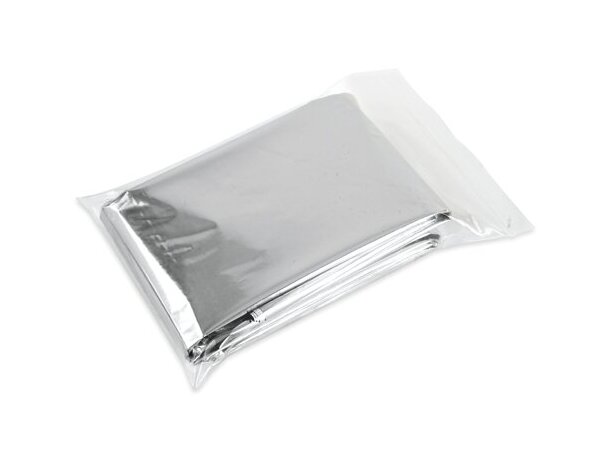 Manta térmica Life aluminizada 160x210cm protección frío detalle 4
