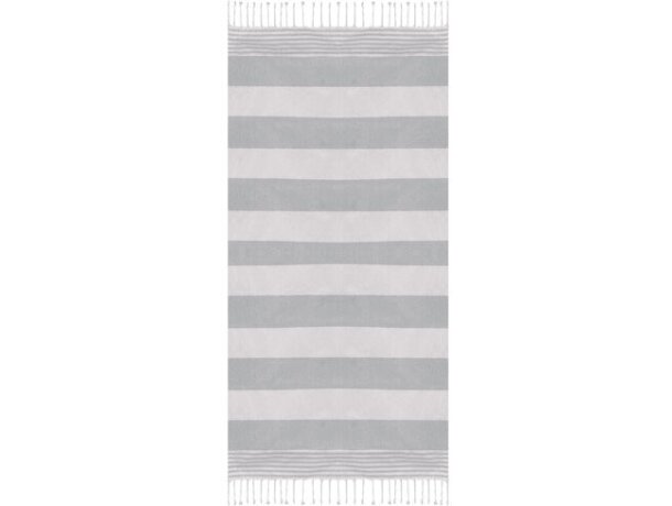 Toalla pareo con rizo Cala Bonita gris