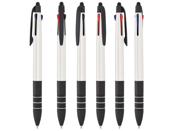 Bolígrafo puntero táctil 3 colores Yakov Negro detalle 10