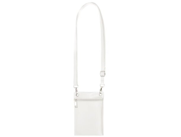 Bolso portatodo Ryky con asa ajustable extraíble y cierre cremallera Blanco detalle 2
