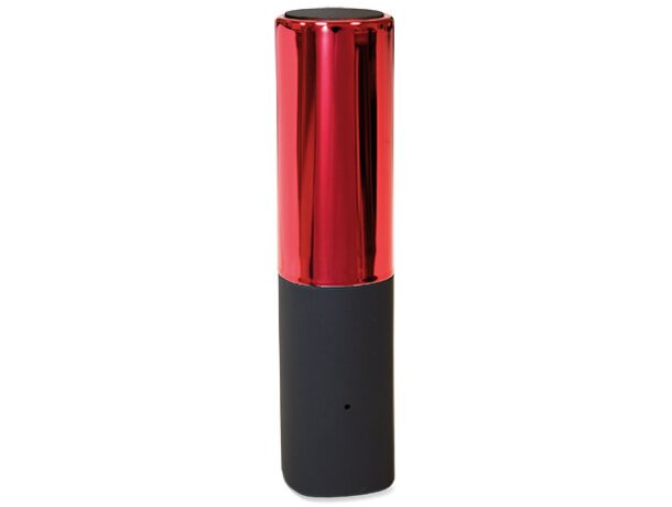 Power bank forma lipstick rojo