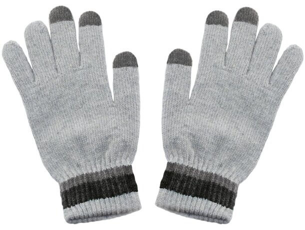 Guantes touch screen Canadá marino/gris