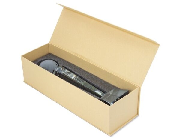 Trofeo cristal Smash pelota de tenis con grabado láser detalle 2