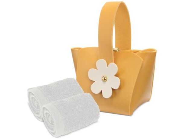 Set 5 bolsitos con toalla Juliette grabación corporativa detalle 4