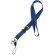 Lanyard doble de poliéster azul