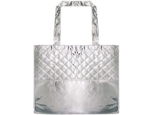 Bolsa elegante de non woven plata