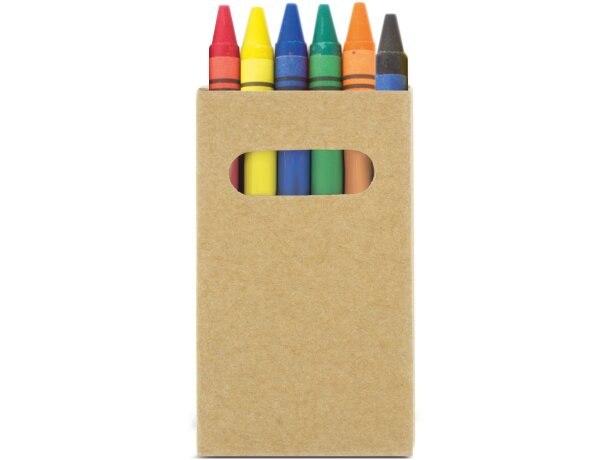 Ceras para colorear cajetilla cartón detalle 1