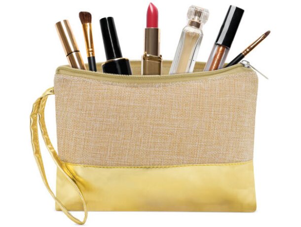 Bolso neceser combinado jute