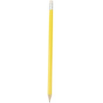 Lápiz de madera con goma personalizable personalizado amarillo
