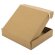 Caja de presentación cartón corrugado Qara kraft y negro Natural Kraft detalle 2