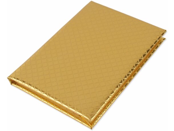 Bloc de njotas con tapas metálizadas personalizado oro Bloc de njotas con tapas metálizadas personalizado oro