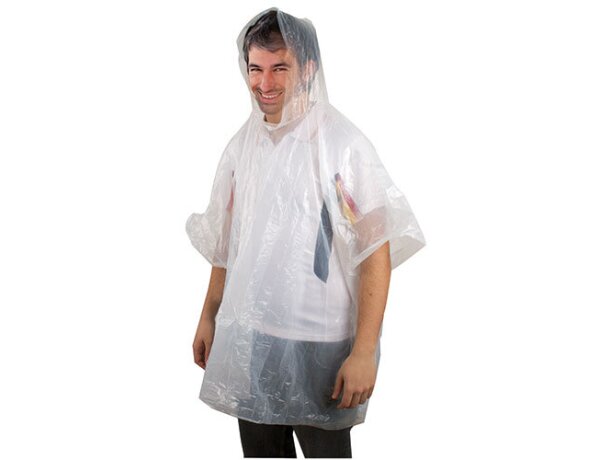 Poncho lluvia plegable Chubi blanco