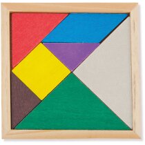Puzzle de madera en colores