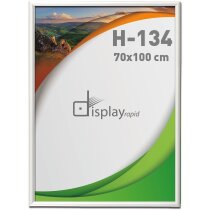 Marco de pared Gallery 70x100 en aluminio natural