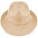 Sombrero de ala ancha en poliester marron