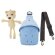 Bandolera Osito Tibby de poliéster para niños con grabación Azul detalle 2