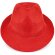 Sombrero de ala ancha en poliester rojo