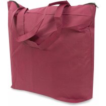 Bolsa non woven con cremallera grabada burdeos Bolsa non woven con cremallera grabada burdeos
