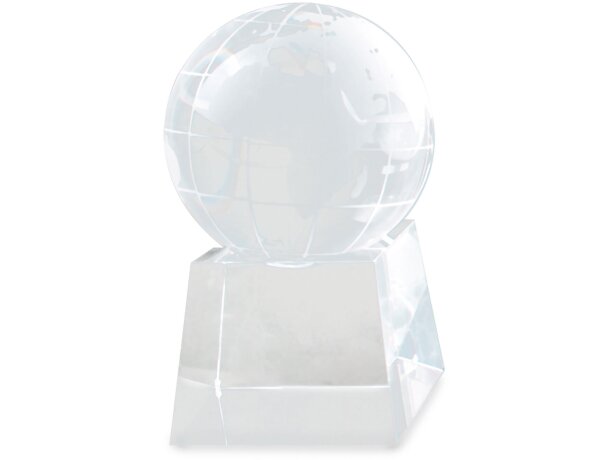 Trofeo de cristal bola del mundo pequeña grabado