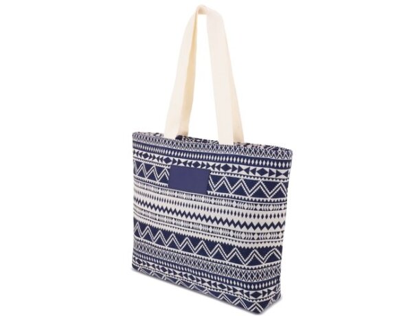 Bolso Mykonos de algodón y poliéster reciclado personalizable detalle 3