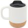 Taza cerámica Soff con base corcho y tapa rosca
