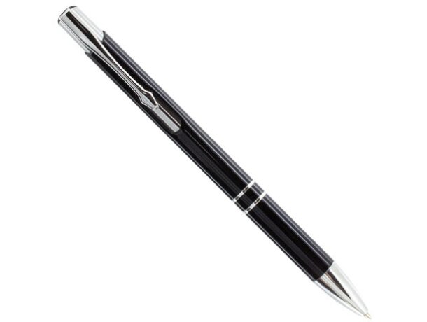 Bolígrafo automático de metal negro