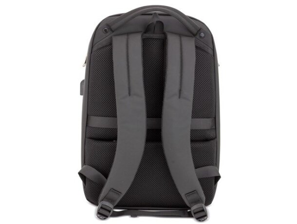 Mochila semirrígida Hofman con bolsillo antirrobo y USB detalle 3