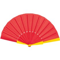 Abanico plegable plástico bandera de España