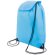 Bolsa mochila de nylon con cuerdas personalizada azul claro