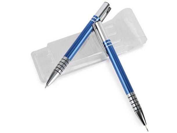 Boligrafo metálico automático Rockford azul