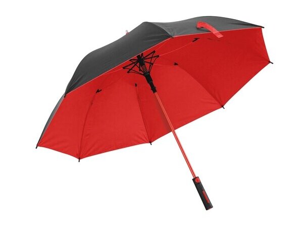 Paraguas automático British con estructura de aluminio Rojo detalle 2