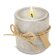 Vela aromática Stella en cemento decorativo con tres aromas Azul detalle 1
