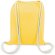 Bolsa mochila blanca algodon amarilla