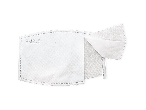 Mascarilla de tela personalizada con filtro de 3 capas España/blanco detalle 11