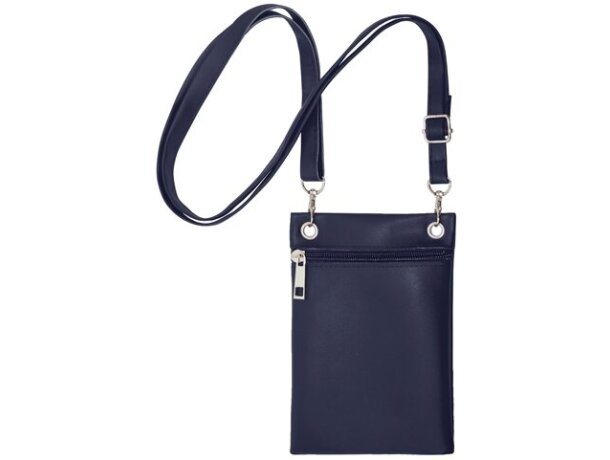 Bolso portatodo Ryky con asa ajustable extraíble y cierre cremallera Azul marino detalle 4