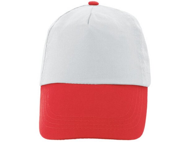 Gorra bicolor velcro am rojo