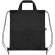 Bolsa mochila RPET Carot con cuerdas ajustables Negro