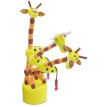 Jirafa de madera flexible Bailona articulada