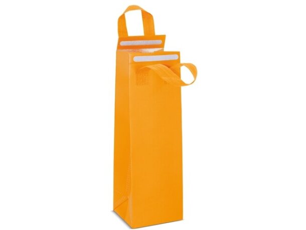 Bolsa isotérmica Cata para vino con revestimiento aluminio Naranja detalle 12