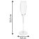 Pack 6 copas de cava Ariana cristal transparente 300ml detalle 2